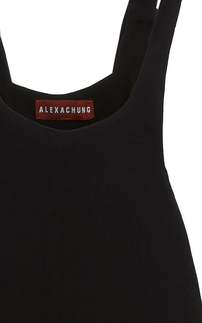 Shop Alexa Chung Sleeveless Cropped Jumpsuit In Black