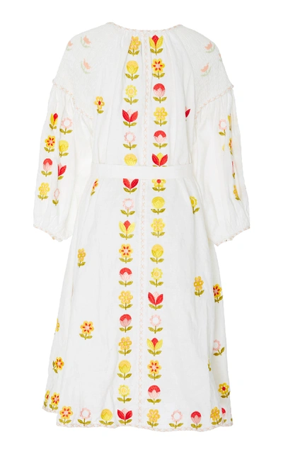 Shop Innika Choo Hugh Jesmok Dress In White
