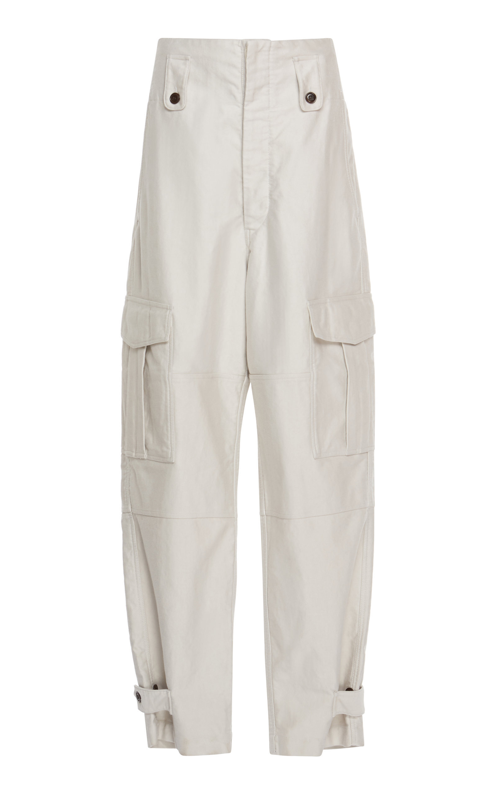 white utility trousers