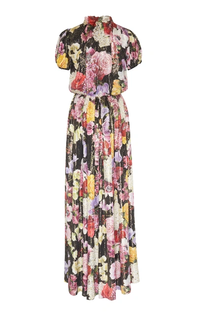 Shop Dolce & Gabbana Silk Floral Maxi Dress