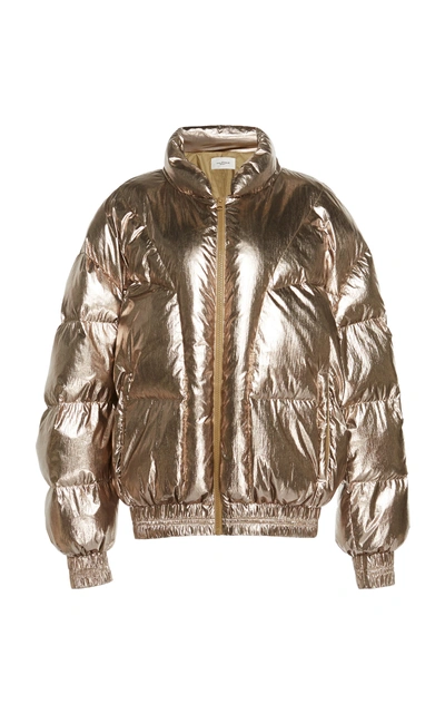 Shop Isabel Marant Étoile Kristen Puffer Coat In Metallic