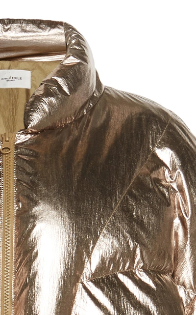 Shop Isabel Marant Étoile Kristen Puffer Coat In Metallic