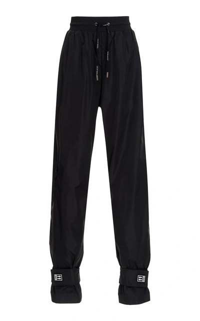 Shop Off-white Logo-detailed Tapered Track Pants In Black