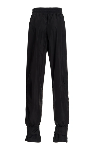 Shop Off-white Logo-detailed Tapered Track Pants In Black
