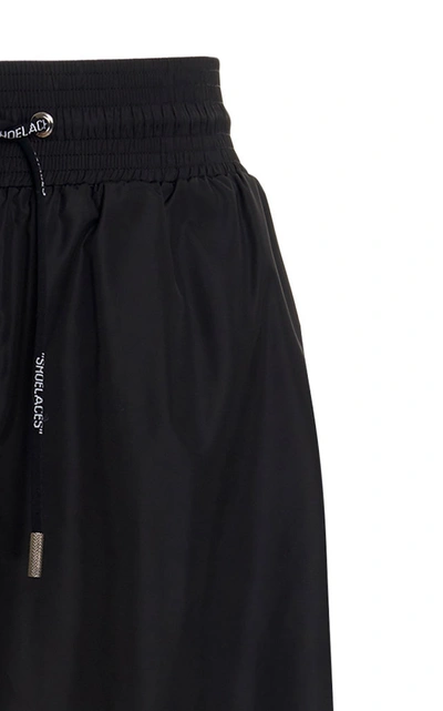 Shop Off-white Logo-detailed Tapered Track Pants In Black