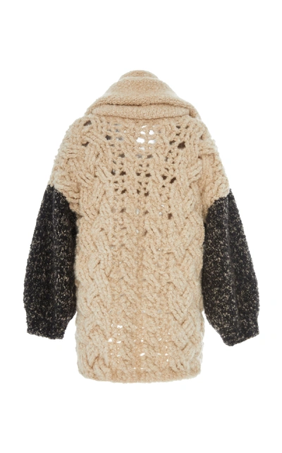 Shop Tuinch Exclusive Cable-knit Cashmere Sweater In Brown