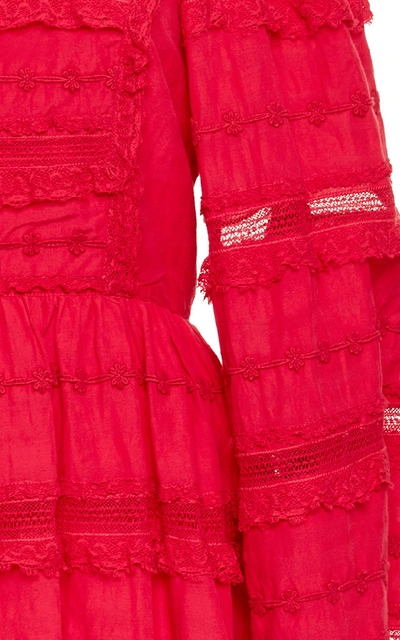 Shop Ulla Johnson Amour Mini Dress In Pink
