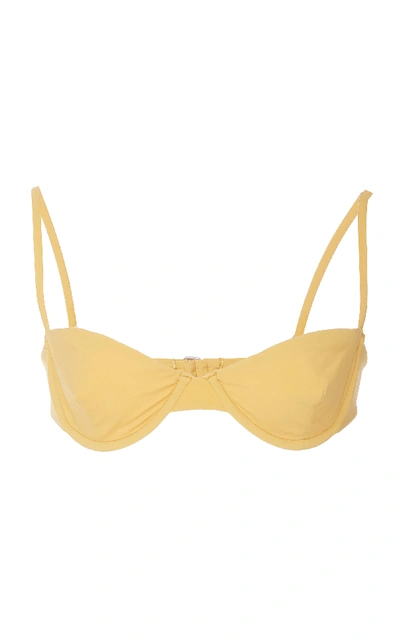 Shop Anemone Underwired Bikini Top In Yellow