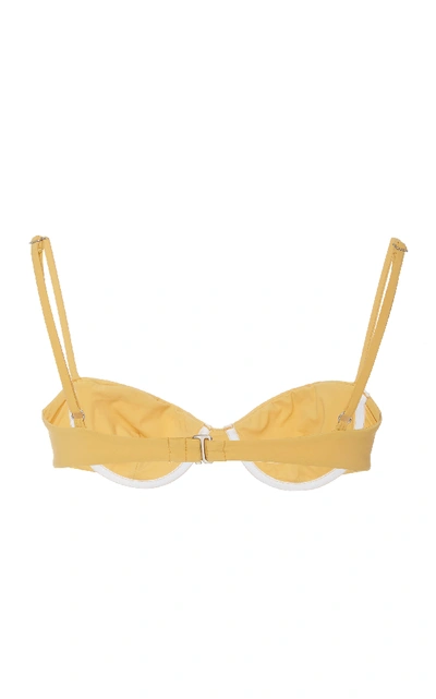 Shop Anemone Underwired Bikini Top In Yellow