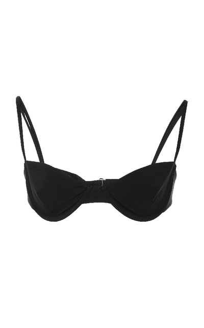 Shop Anemone Underwired Bikini Top In Black