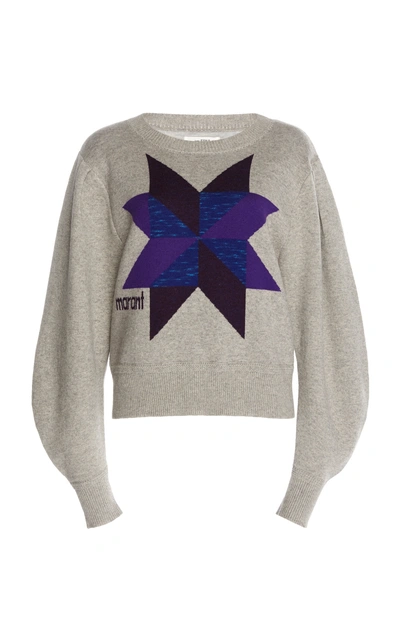 Shop Isabel Marant Étoile Kyall Cotton Sweatshirt In Grey