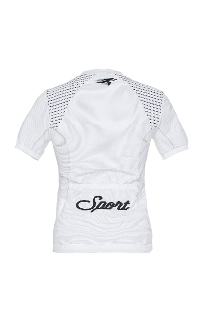 Shop Off-white Logo-printed Jersey T-shirt In White
