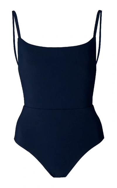 Shop Anemone One-piece Swimsuit In Blue
