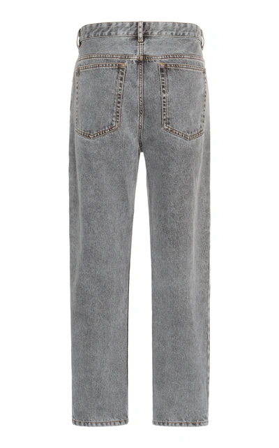 Shop Isabel Marant Étoile Neaj Cotton Jeans In Grey