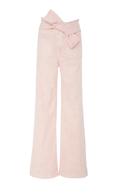 Shop Ulla Johnson Wade Acid Wash Jeans In Pink