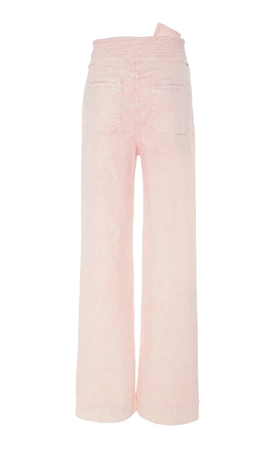 Shop Ulla Johnson Wade Acid Wash Jeans In Pink