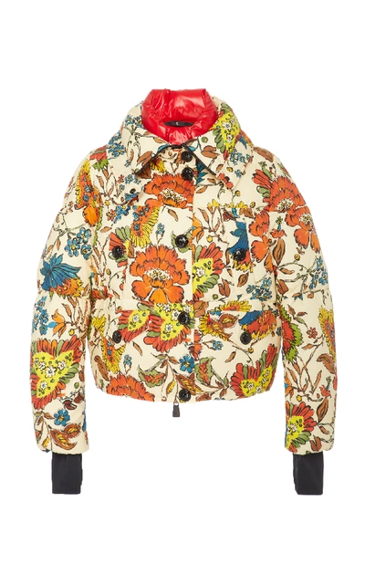 Fradrage rygte Kviksølv Moncler Genius Floral-print Quilted Cotton Hooded Puffer Jacket | ModeSens