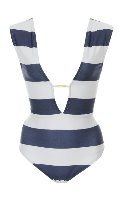 Shop Salinas Sailor One-piece Swimsuit In Stripe