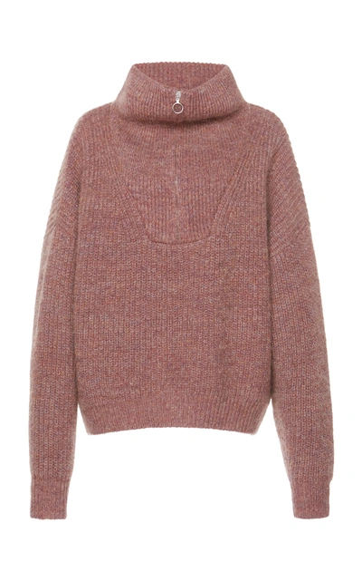 Shop Isabel Marant Étoile Myclan Mohair Sweater In Pink
