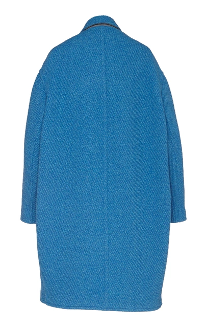 Shop Isabel Marant Étoile Gimi Wool-blend Coat In Blue