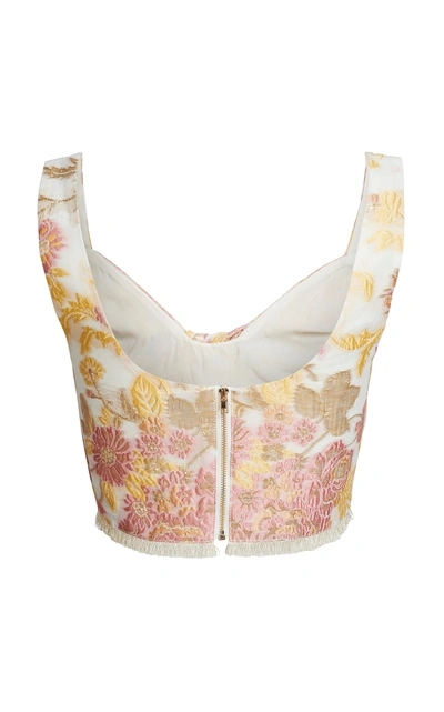 Shop We Are Kindred Delphi Jacquard Bralette In Yellow