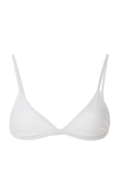 Shop Anemone Triangle Bikini Top In White
