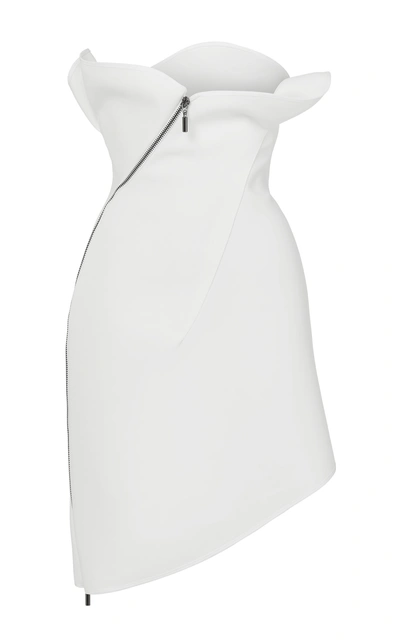 Shop Maticevski Panache Asymmetrical Mini Skirt In White