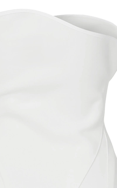 Shop Maticevski Panache Asymmetrical Mini Skirt In White