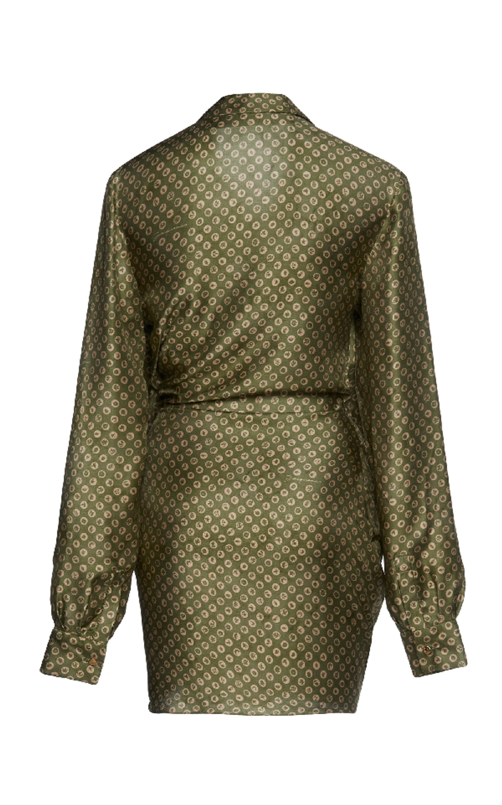 Jacquemus Saabi Drape Front Dress In Print ModeSens