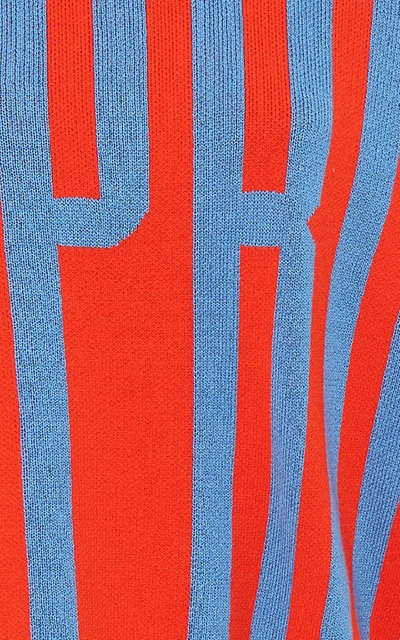 Shop Proenza Schouler Logo Jacquard Sweatshirt In Red