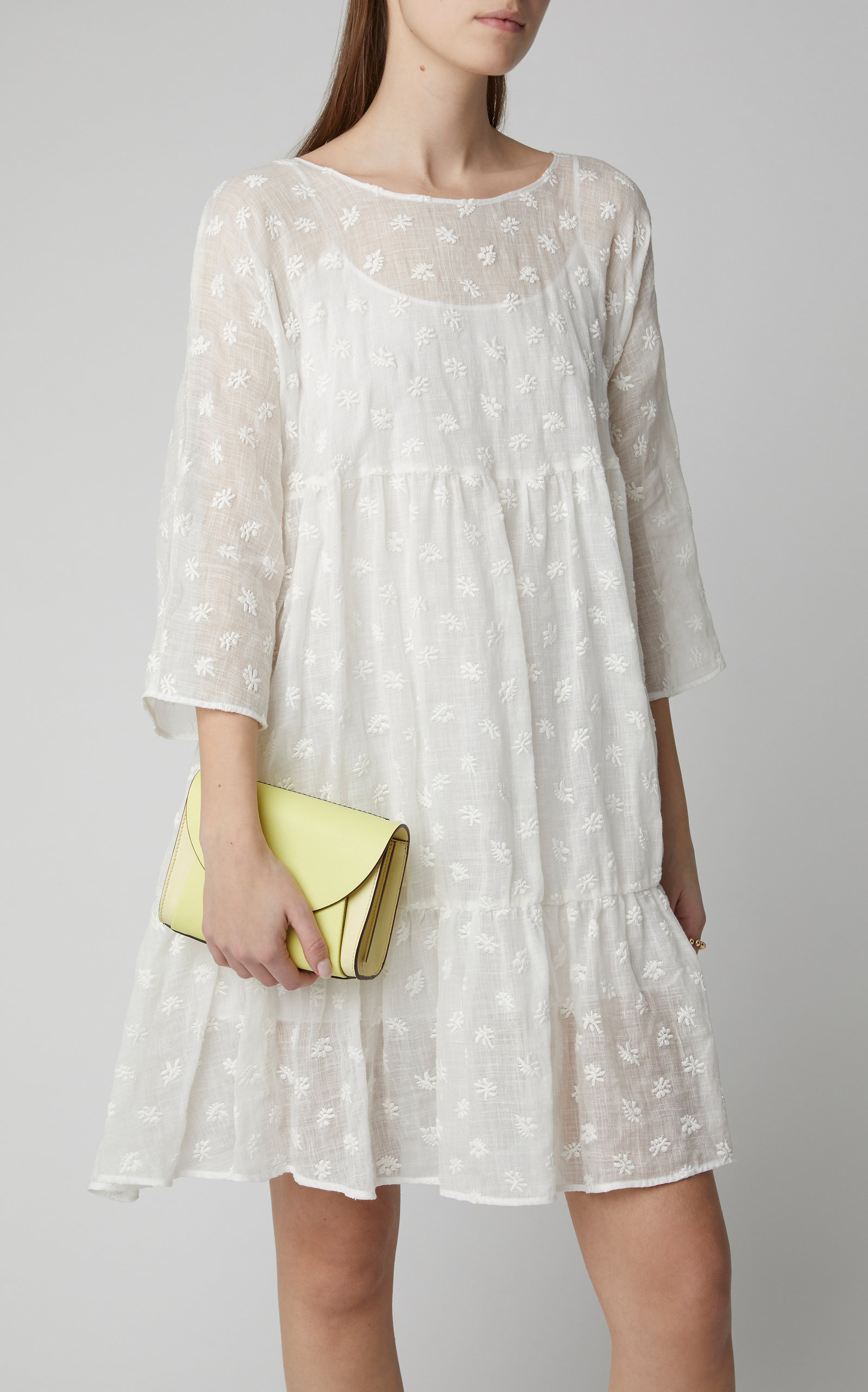 mansur gavriel linen dress