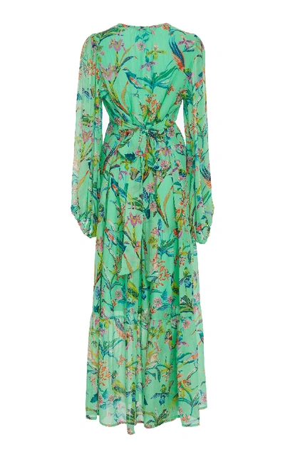 Shop Banjanan Laura Floral Silk Chiffon Dress