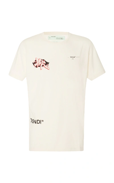 Shop Off-white Dondi Graphic Print Cotton T-shirt In White