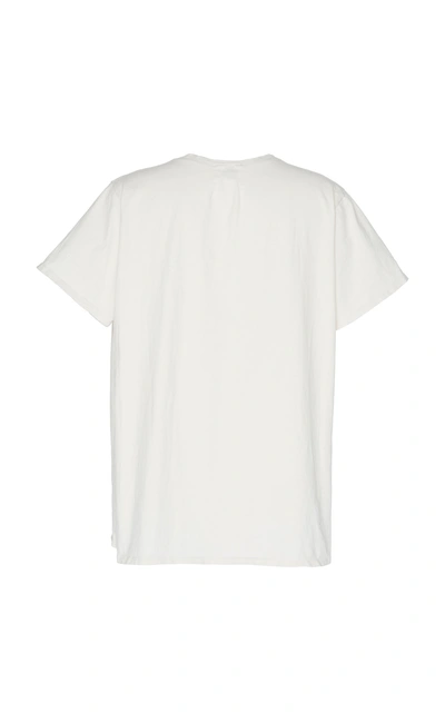 Shop Rhude Logo-print Cotton-jersey T-shirt In White