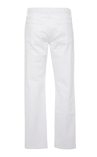 Shop Frame L'homme Mid-rise Slim-leg Jeans In White