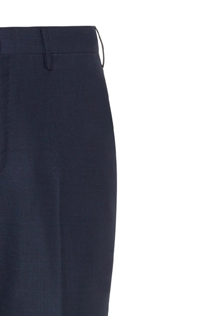 Shop Pt01 Flat-front Gentleman-fit Trousers In Navy