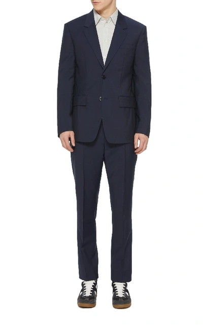 Shop Maison Margiela Single-breasted Wool-blend Suit In Navy