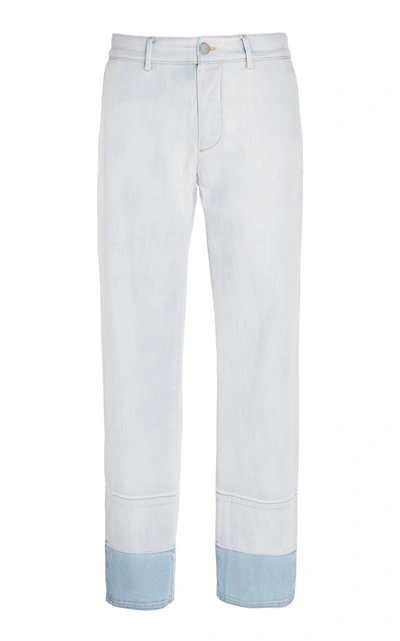 Shop Maison Margiela Slim-fit Two-tone Jeans In Blue