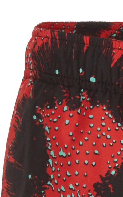 Shop Givenchy Tie-dye Swim Shorts In Red