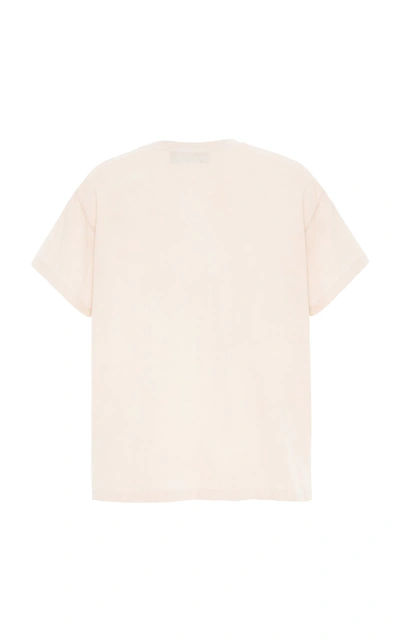 Shop Lost Daze Still Waiting Cotton-jersey T-shirt In Pink