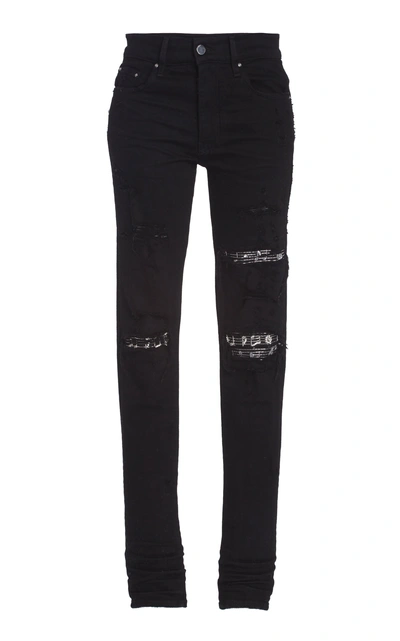 Shop Amiri Music Note Patch Jean In Black