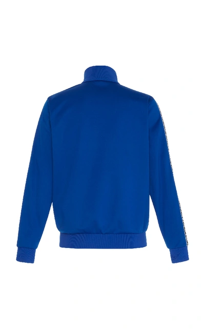 Shop Givenchy Logo Shell Track Jacket In Blue