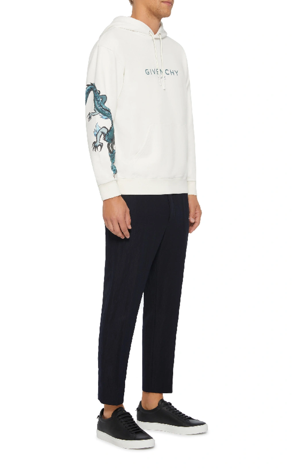 Givenchy Capricorn Hooded Cotton Sweatshirt In White ModeSens