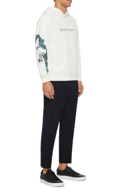Givenchy Capricorn Hooded Cotton Sweatshirt In White ModeSens