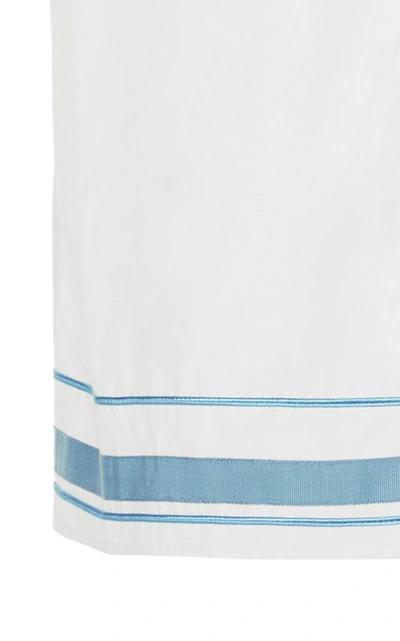 Shop Haider Ackermann Striped Cotton-poplin Shirt In White