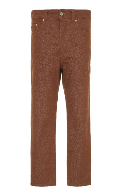 Shop Ami Alexandre Mattiussi Brown Five-pocket Jean