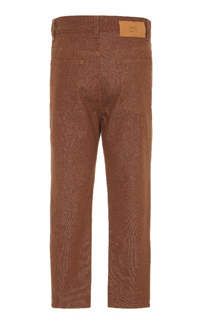 Shop Ami Alexandre Mattiussi Brown Five-pocket Jean