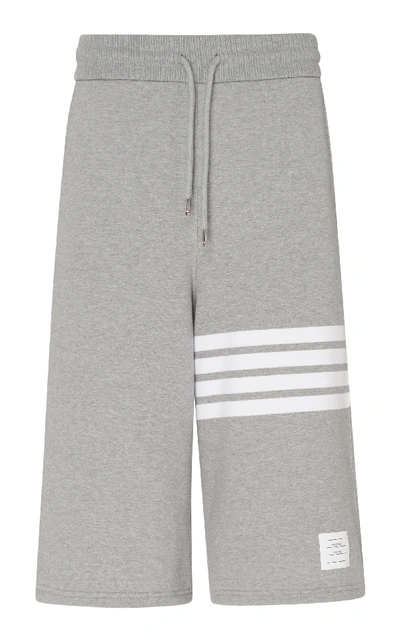 Shop Thom Browne Oversized Sweat Shorts In Grey