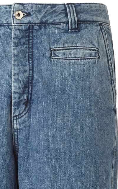 Shop Loewe Mid-rise Fisherman Jeans In Blue