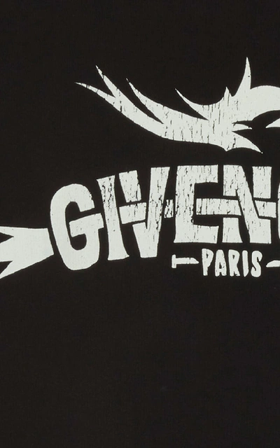 Shop Givenchy Graphic Embroidered Logo Sweatshirt In Black